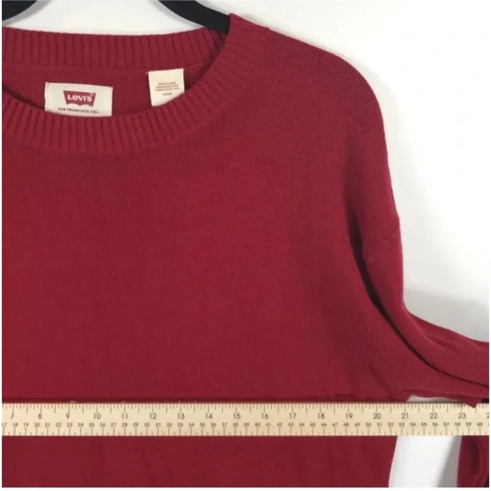 NWT‎ LEVI’S RELAXED Rib Crew Neck Rib Cuffs Knit Pullover Sweater UNISEX Size M